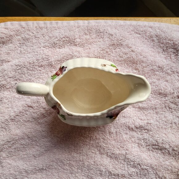 SPODE COPELAND CHINA CREAMER BASKET WEAVE WICKER LANE MADE IN ENGLAND 'BIN F - Picture 3 of 7